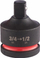 Reduktor çelësi Milwaukee Shockwave 3/4" në 1/2", Hex, i zi