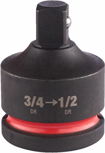 Reduktor çelësi Milwaukee Shockwave 3/4" në 1/2", Hex, i zi