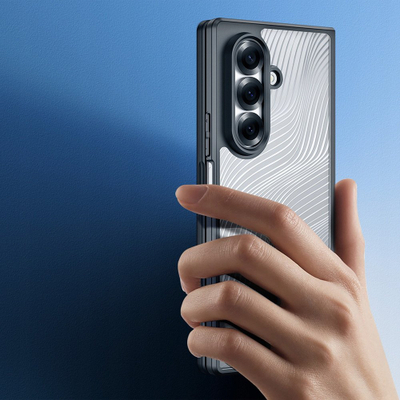 Kapak telefoni Dux Ducis Aimo Series për Samsung Galaxy Z Fold7, mbrojtës, i zi