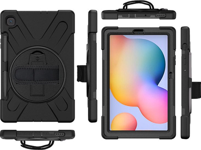Kllëf tableti eStuff Samsung Galaxy Tab S6 Lite, kopertinë mbrojtëse, gri