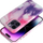 Kutizë silikoni MagSafe për iPhone 13 Pro, eco leather, purple splash