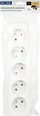 Ndarës prizash Power Strip Splitter, 5 dalje, i bardhë