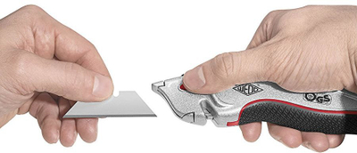 Prerëse sigurie WEDO Safety Cutter Profi Plus, teh 19 mm, me automat, ngjyrë argjendtë me të zezë