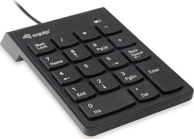 Tastierë numerike Equip USB, 19 butona, e zezë