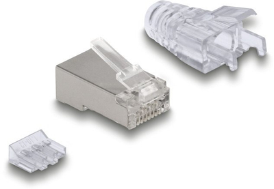 Мрежен конектор DeLOCK 67177 RJ45, сет, проѕирен, сребрен