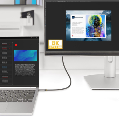 Kabllo StarTech USB‑C në HDMI, 1m, 8K 60Hz, e zezë