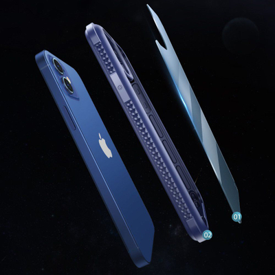 Kapak telefoni Joyroom Frigate Series JR-BP772, për iPhone 12 Pro Max, i blinduar, i zi