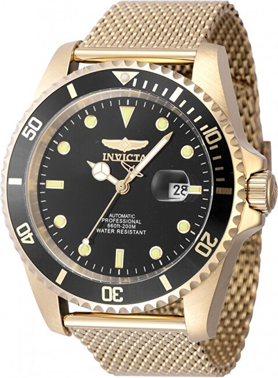 Orë dore për meshkuj Invicta Pro Diver Automatic 47966, e artë