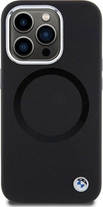 Mbrojtëse telefoni BMW Signature Liquid Silicone për iPhone 15 Pro Max 6.7\", e zezë