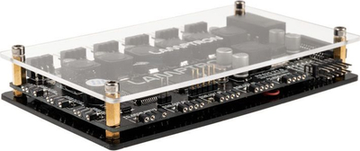 Контролер за вентилатори Ламптрон RF625, PWM и ARGB, со LCD екран, црн