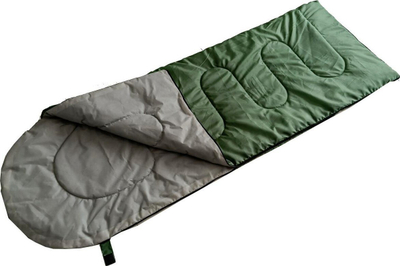 Qese gjumi Enero Camp Quest, 210x70 cm, 2 në 1, jeshile