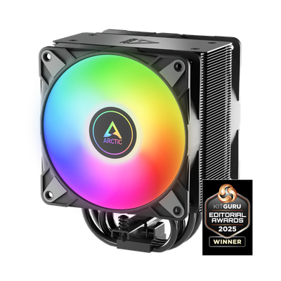 Ftohës CPU ARCTIC Freezer 36 A-RGB – Intel LGA1700/LGA1851 & AMD AM4/AM5, Dual 120 mm P12 PWM PST A-RGB, Heatsink i Zi