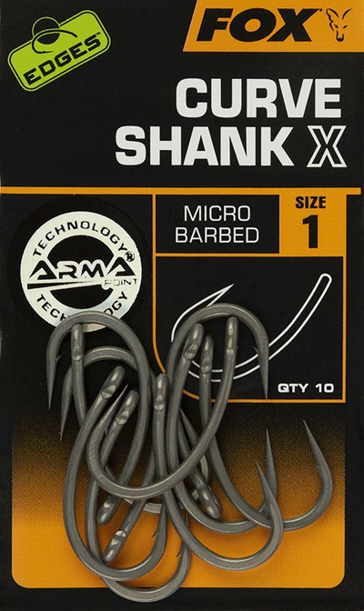Grepa për peshkim FOX Edges Curve Shank, madhësia 1, 10 copë