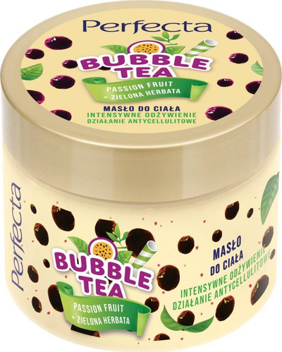 Krem trupi Perfecta Bubble Tea Passion Fruits, hidratues, kundër celulitit