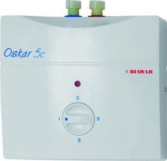 Проточен грејач за вода Biawar OP-5C, 5.5 kW, електричен, бел