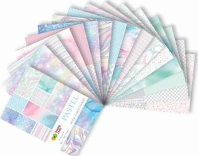 Bllok letre dekorative Happy Color Pastel, A4, 15 fletë 80g