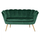 Divan Coquille HM8627.03 130×77×83 cm, gjelbër/ ari