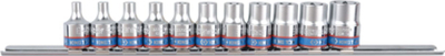 Set koka yll King Tony 3/8", E4-E18, 11 copë, krom