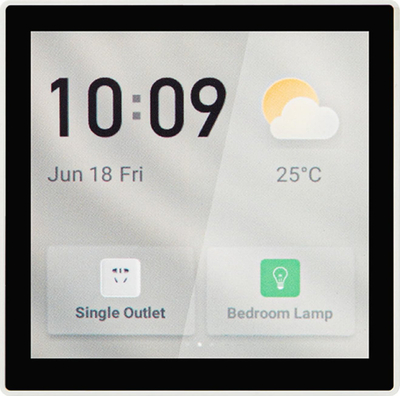 Panel kontrolli smart Tuya, gateway Zigbee WiFi Bluetooth, montim në mur, i bardhë