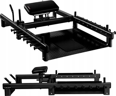 Platformë shumëpërdorimshe për ushtrime HMS PHT25, për vithe dhe deadlift, çelik, me rregullim lartësie