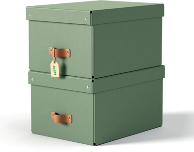 Kuti ruajtëse Leitz Puro Medium, 17L, set 2 copë, jeshile