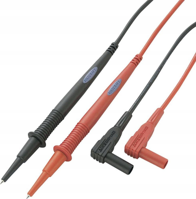 Set sondash testuese Voltcraft MS-1A, 1 m, për multimetër, i zi e kuqe