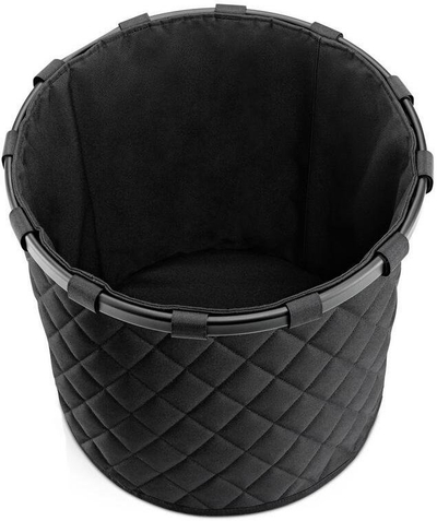 Shportë rrobash Reisenthel K Homebasket M Frame, tekstil, model romb, e zezë