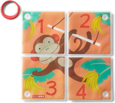 Слагалка за бања Skip Hop Zoo, играчки за капење, многуобојни