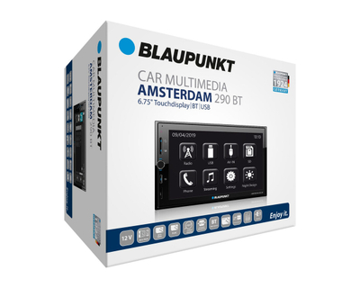 Radio Makine me Ekran Prekje (Touch) 6.8", Bluetooth dhe USB BLAUPUNKT AMSTERDAM 290BT