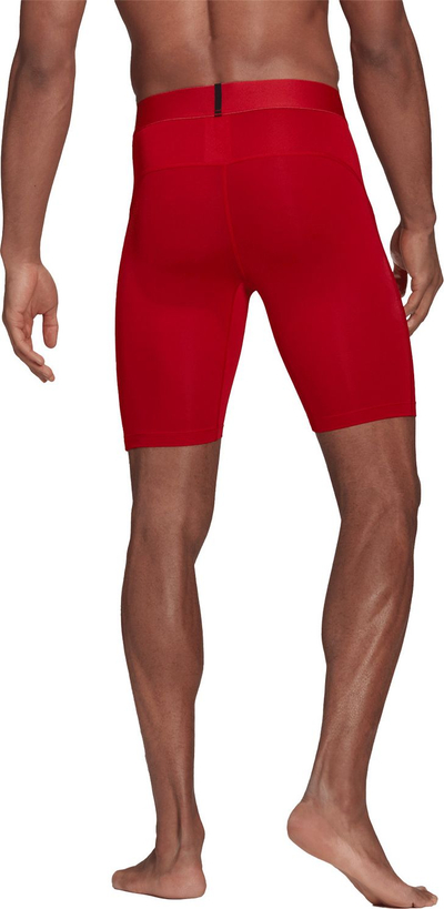 Pantallona të shkurtra kompresuese Adidas Techfit GU7314 për burra, me AEROREADY, të kuqe