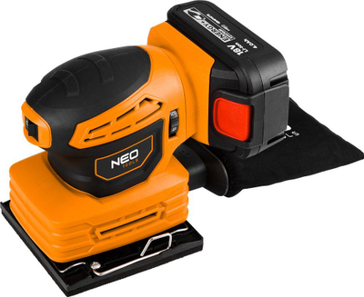 Lëmues vibrues Neo Tools 3in1 Energy 04-623, 18V, bateri 6Ah, i portokalltë