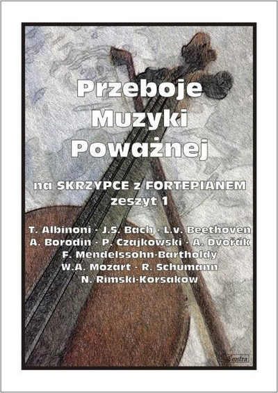 Книга партитури за виолина Hits of Classical Music Vol. 1, класичен репертоар, за ученици