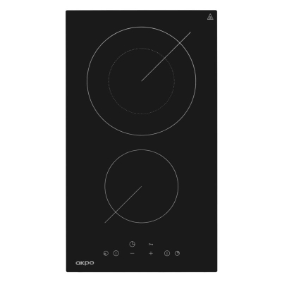 Plitë vitrokeramike Akpo Pka 30 601, 30cm, me prekje, e zezë