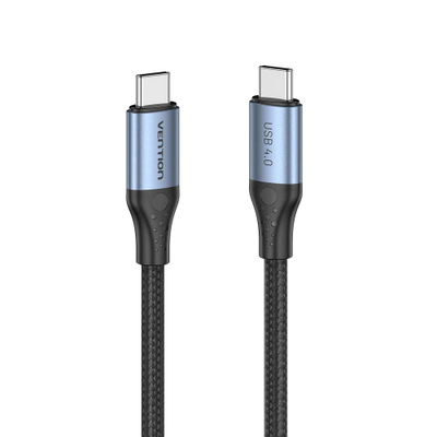 Kabllo USB C Vention, USB 4.0, 5A, 1m, gri