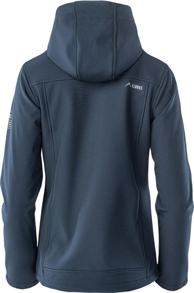 Xhaketë softshell Elbrus Melba II W, membranë 8000 mm, me kapuç, blu navy