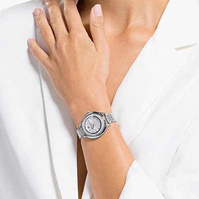Orë për femra Swarovski, e argjendtë