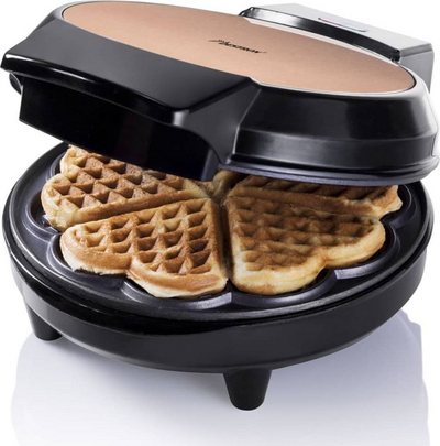 Toster për waffle Bestron AWM700CO, i zi/bronztë