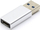 Adapter USB Art USB-A në USB-C, USB 3.0, argjendtë
