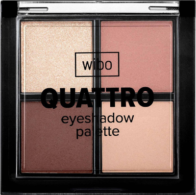 Paletë hijesh sysh _Quattro Eyeshadow Eye Shadows 2, 4 nuanca, nude dhe kafe
