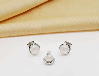 Set aksesorё Brilio Silver SET229W, vathё + varёse