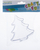 Ornament dekorativ plastike Craft with Fun, pemë Krishtlindjeje 10 cm, transparent