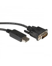 Kabllo Roline DisplayPort në DVI D, 2 m, i zi