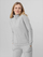 Bluzë sportive për goca 4F H4Z22 BLD351, me zinxhir komplet, 4FWarm, gri melange