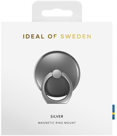 Mbajtës magnetik për telefon IDeal of Sweden N52 MagnetRing Holder, rreth magnetik, bazë mbështetëse, i zi
