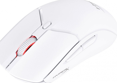 HyperX Pulsefire Haste 2 Безжичен Гејминг Глушец, Бел