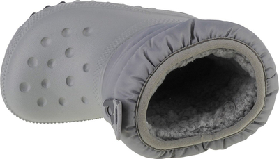Çizme dimërore për fëmijë Crocs Classic Neo Puff Boot Toddler, të izoluara, nr 24/25, gri