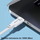 Kabllo USB Usams Lithe Series, USB C me USB C, 1.2 m, 100W, e zezë