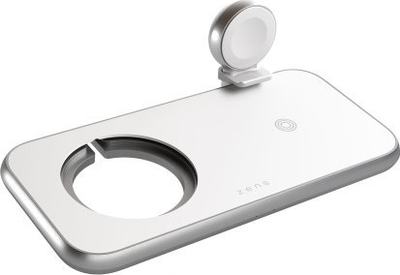 Безжичен полнач Zens Алуминиум 4in1, 45W, MagSafe, бел