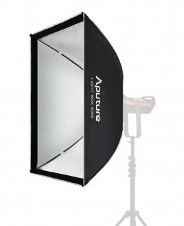 Softbox Aputure Light Box 60x90, drejtkëndor, për drita studioje, i zi