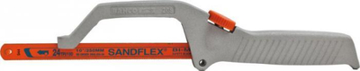 Sharrë dore Bahco Sandflex 208, 250 mm, 24 TPI, gri portokalli